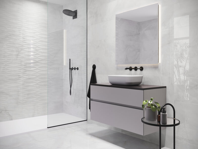 Kopalniška keramika Onix Calea White